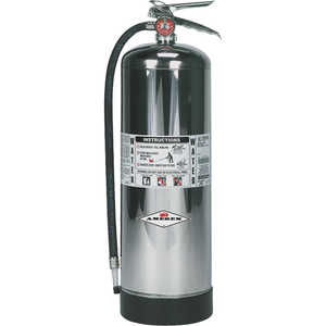 AMEREX Water Stored Pressure Fire Extinguisher, Model 240/2-1/2 gal./Hose