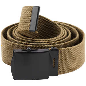 Rothco Web Belt, 54˝, Coyote Brown with Black Buckle