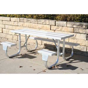Kay Park Recreation J2GWC Series Welded Frame Aluminum Table, 6'L