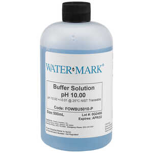 WaterMark NIST Traceable Buffer Solutions, pH 10.00, 500ml Bottle