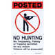 Plastic Posted and Boundary Signs