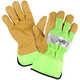 Kinco® Unlined Grain Pigskin High-Visibility Gloves