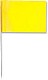 2-1/2 x 3-1/2 Plain Colors Stake Wire Marking Flags