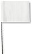 2-1/2 x 3-1/2 Plain Colors Stake Wire Marking Flags