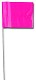 2-1/2 x 3-1/2 Fluorescent Color Plain Vinyl Stake Wire Flags